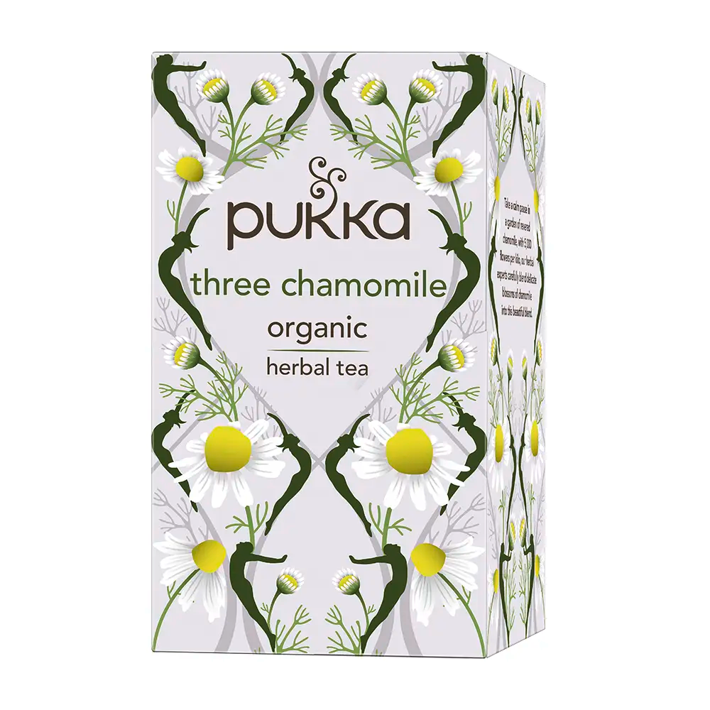 Pukka Three Chamomile Tea Bags Tag and Envelope - Pack of 20