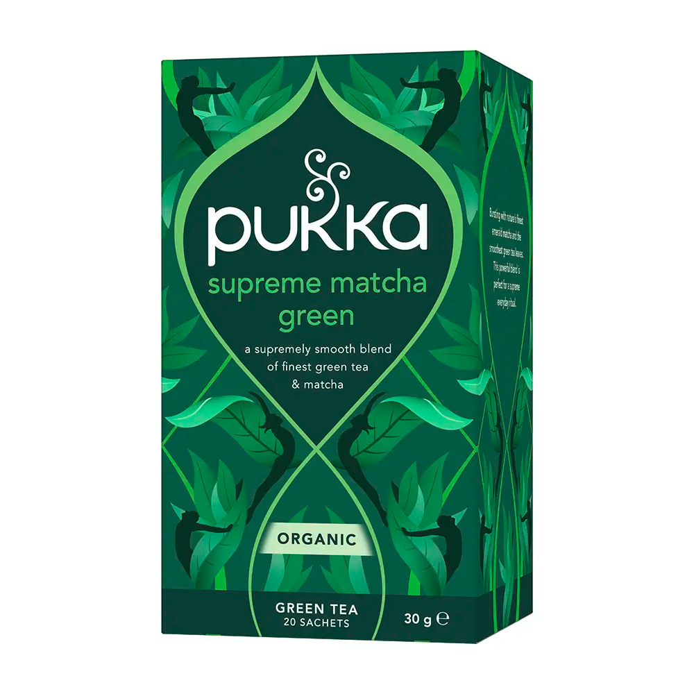 Pukka Supreme Matcha Green Tea Bags Tag and Envelope - Pack of 20