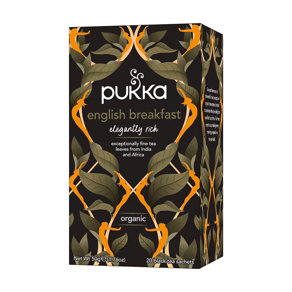 Pukka English Breakfast Tea Bags Tag and Envelope - Pack of 20
