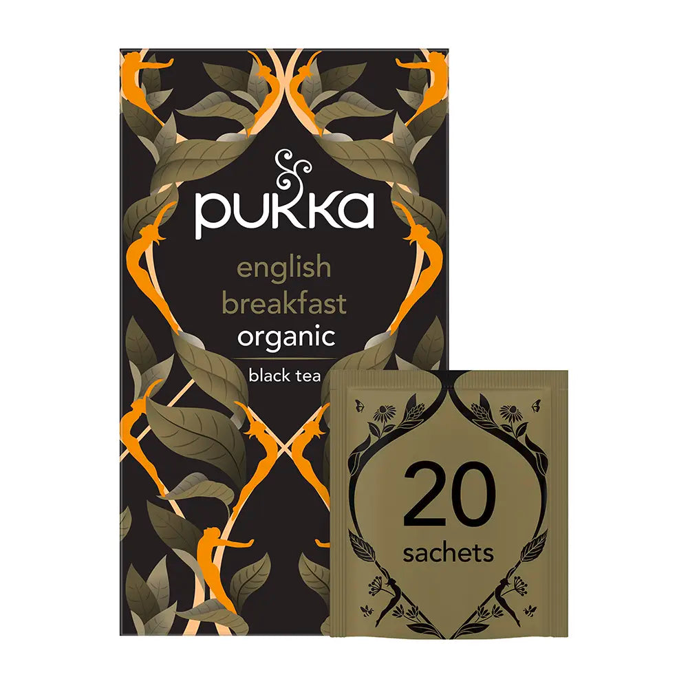 Pukka English Breakfast Tea Bags Tag and Envelope - Pack of 20
