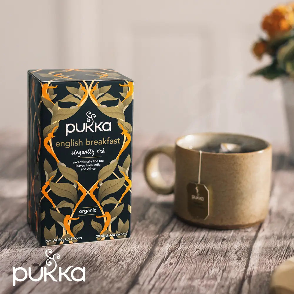 Pukka English Breakfast Tea Bags Tag and Envelope - Pack of 20