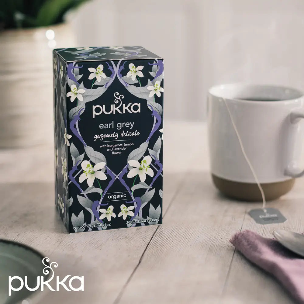 Pukka Earl Grey Tea Bags Tag and Envelope - Pack of 20