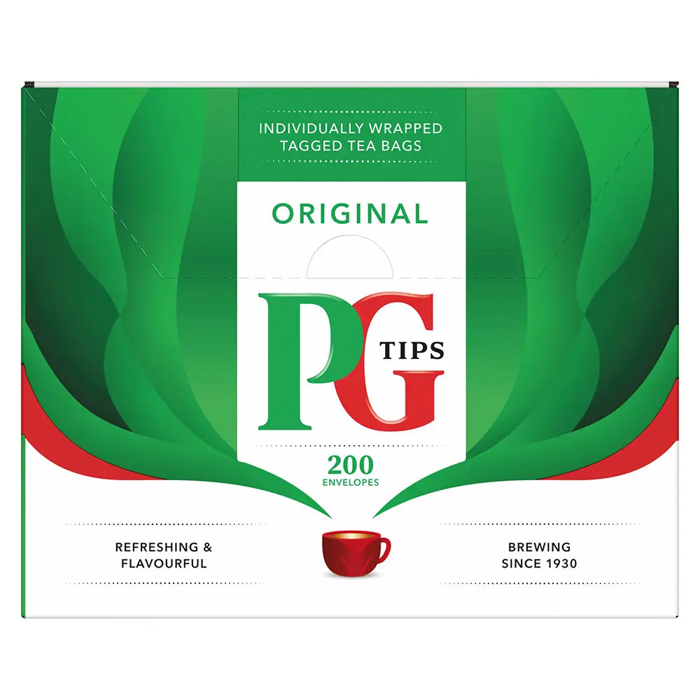 PG Tips Tea Bags Tag and Envelope - Pack of 200