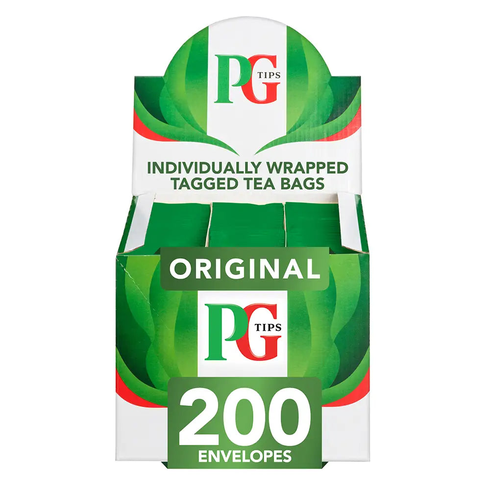 PG Tips Tea Bags Tag and Envelope - Pack of 200
