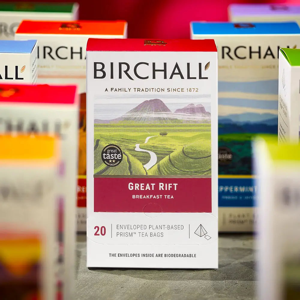 Birchall Great Rift Breakfast Tea - Pack of 20 Enveloped Prism Tea Bags