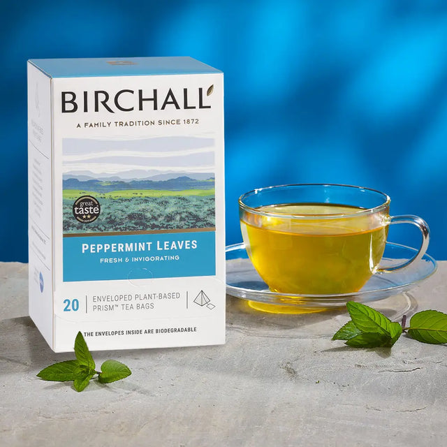 Birchall Peppermint Leaves Prism Tea Bags - Pack of 20