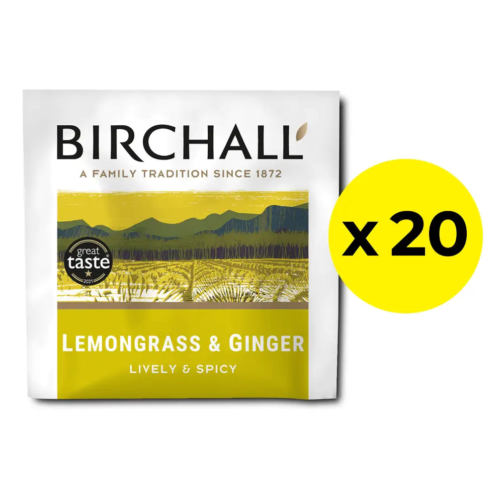 20 bags of Birchall Lemongrass & Ginger Tea