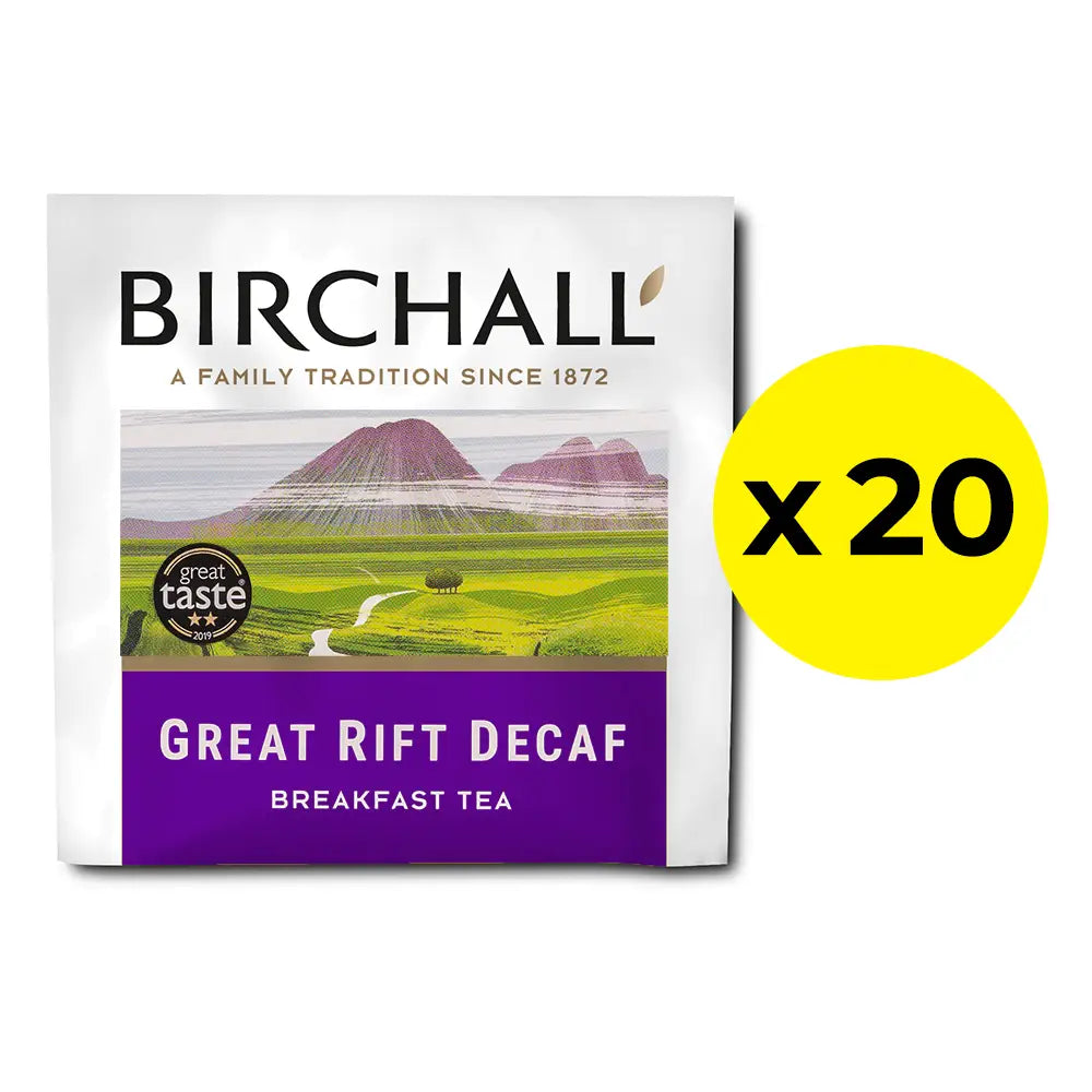 20 Birchall Great Rift Decaf Breakfast Tea Bags