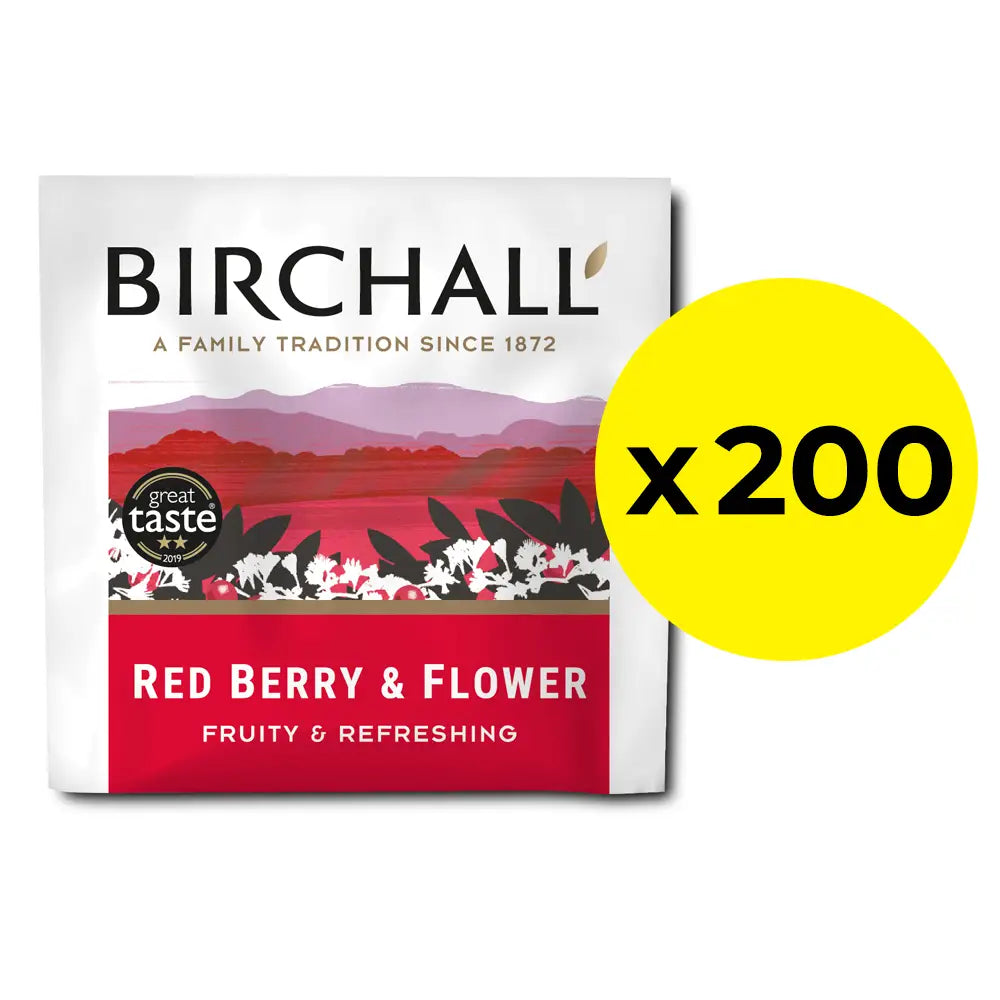 200 Red Berry & Flower Tea Bags from Birchall