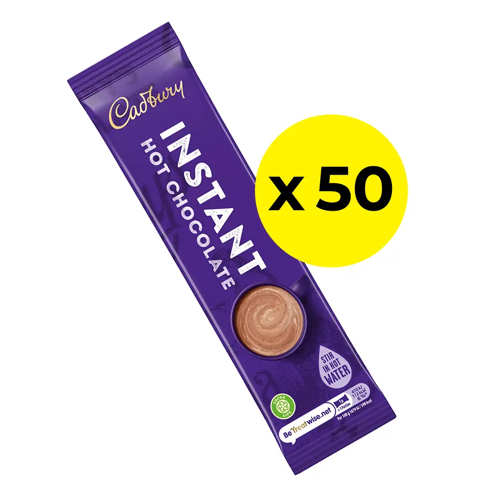 Cadbury Hot Chocolate Sachets - Pack of 50