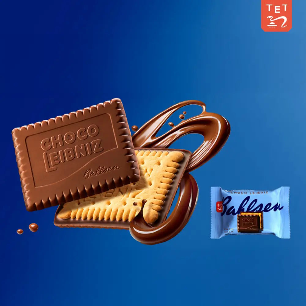 Bahlsen Choco Leibniz Milk Chocolate Biscuits Twin-Pack - Pack of 30