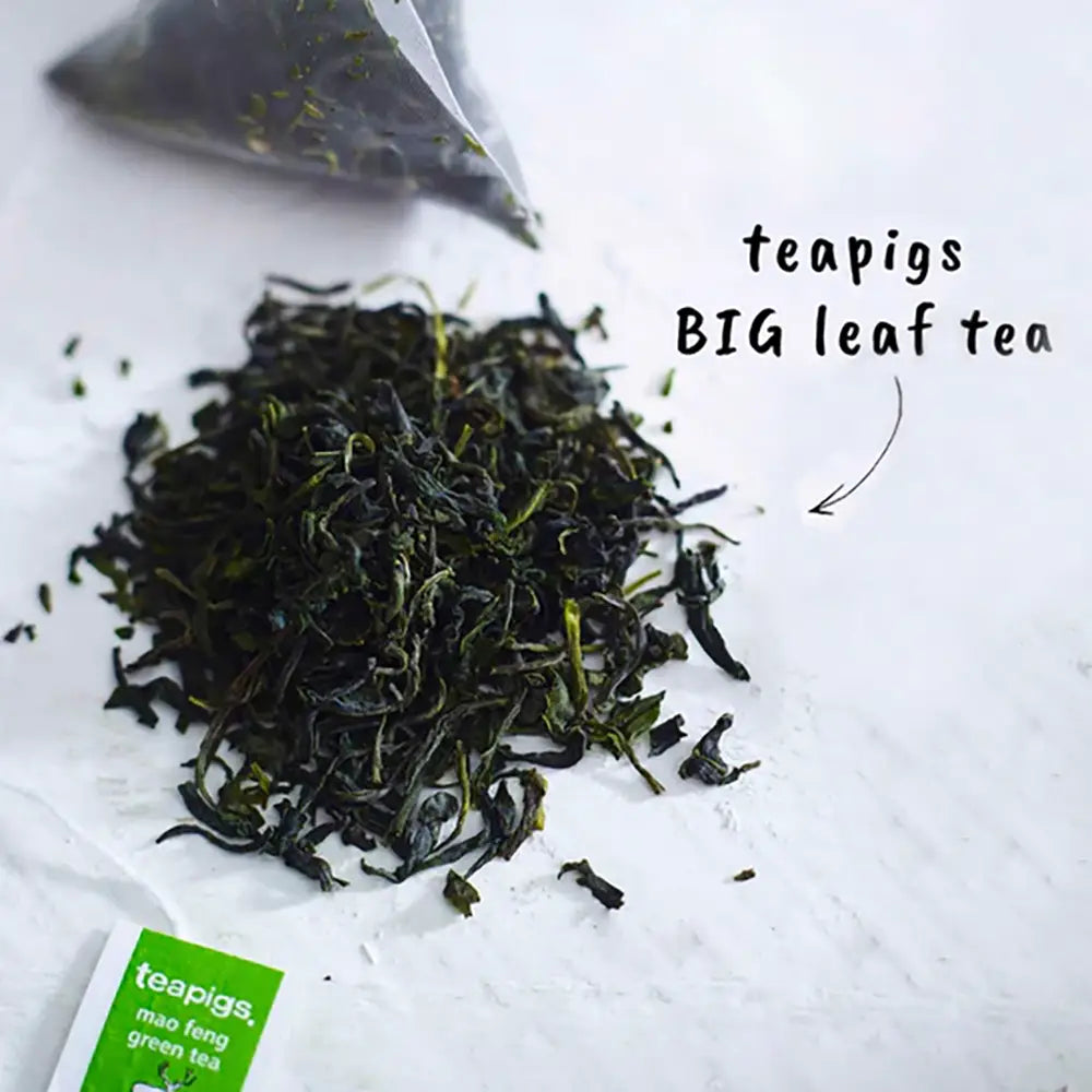Teapigs Mao Feng Green Tea Bags Tag & Envelope - Pack of 50