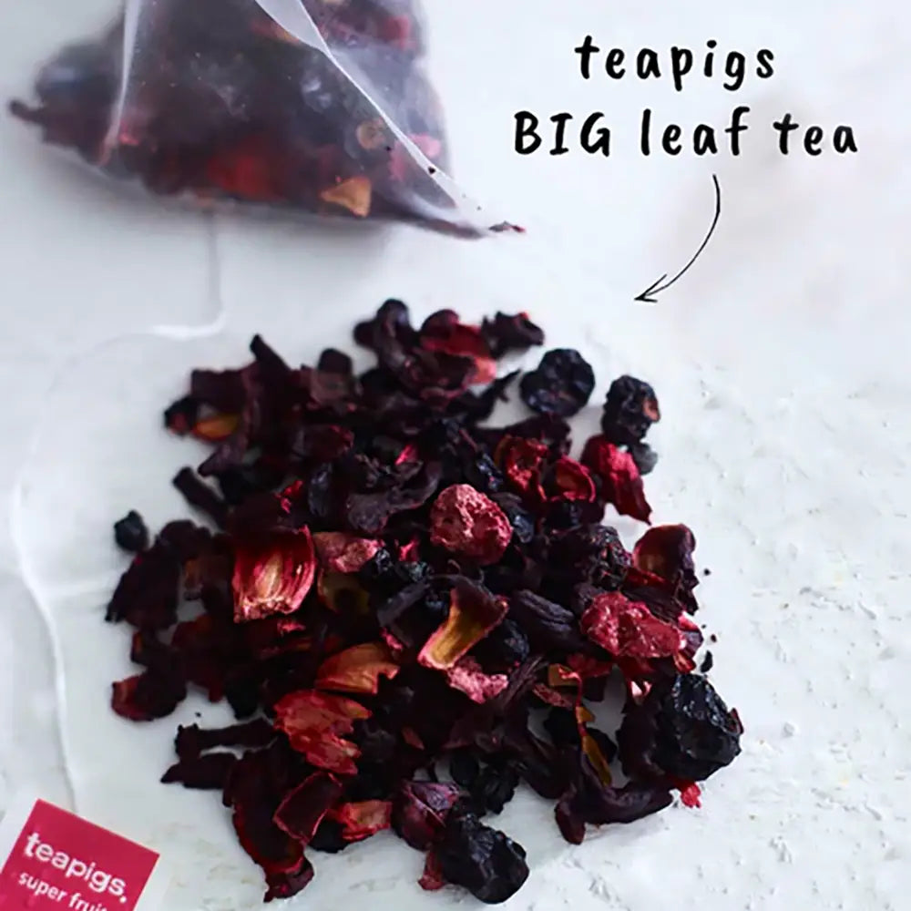 Teapigs Super Fruit Tea Bags Tag & Envelope - Pack of 50