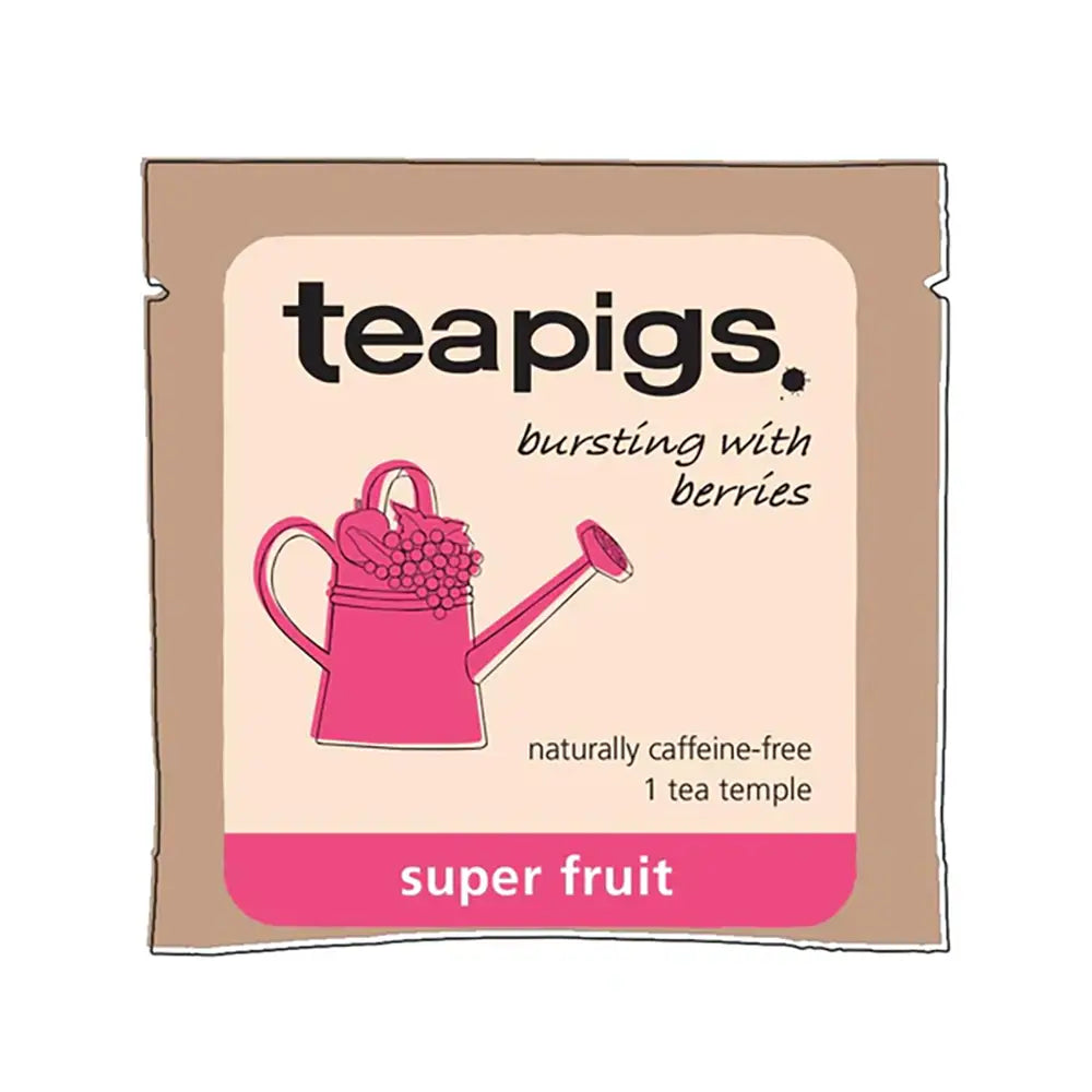 Teapigs Super Fruit Tea Bags Tag & Envelope - Pack of 50