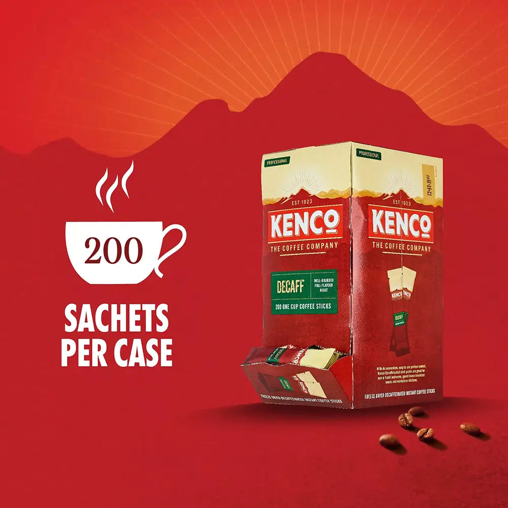 Kenco Decaf Instant Coffee Sticks - Pack of 200