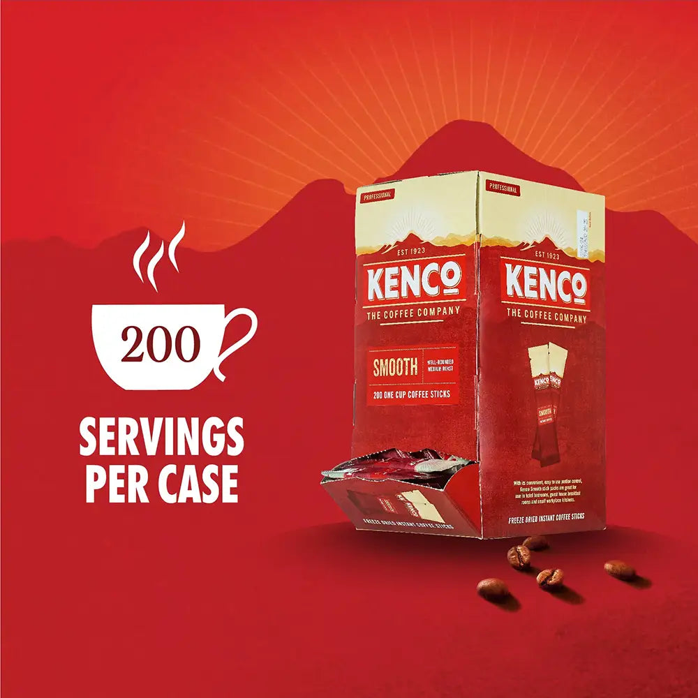 Kenco Smooth Instant Coffee Sticks - Pack of 200