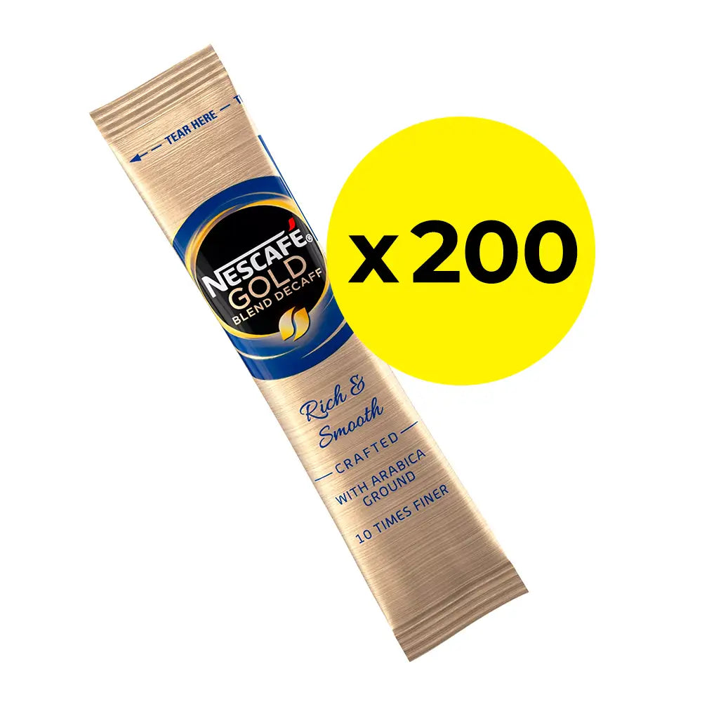 Nescafe Gold Blend Decaf Instant Coffee Stick - Pack of 200