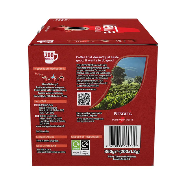 Nescafe Original Instant Coffee Stick - Pack of 200