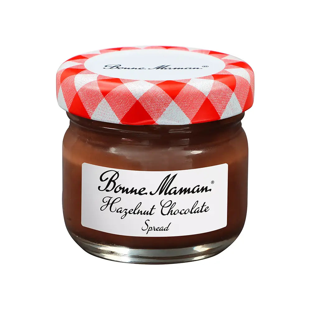Bonne Maman Hazelnut Chocolate Spread 25g Glass Jar - Pack of 48