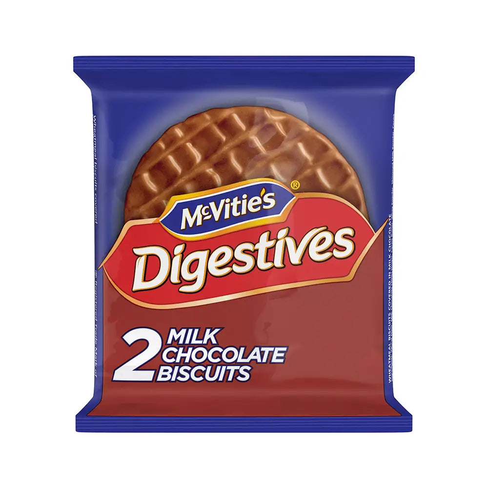 McVitie's Milk Chocolate Digestive Twin-Pack Biscuits - Pack of 24