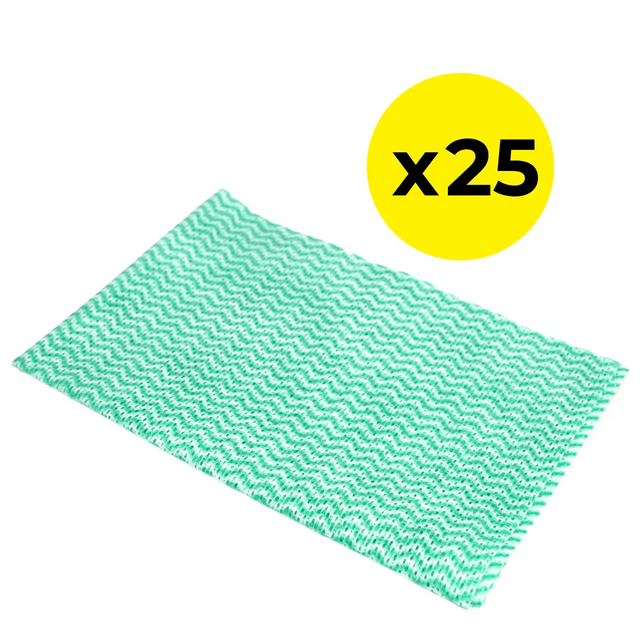 Green Compostable Cleaning Cloth - Pack of 25
