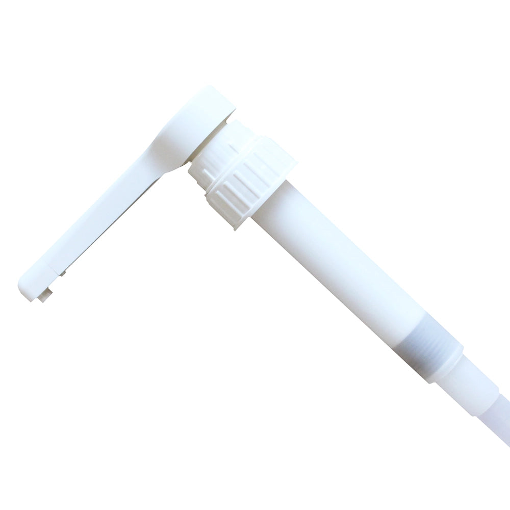 Close up of Easy fill hand pump for 2 litre and 5 litre refills in the closed position