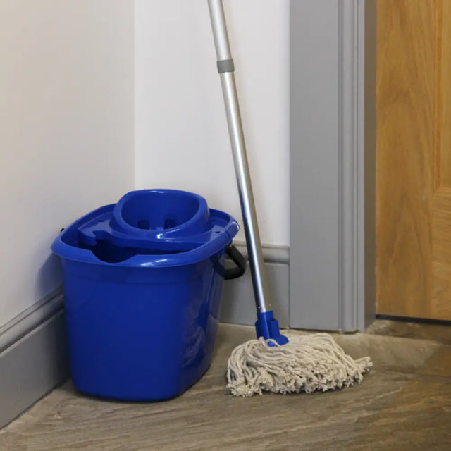 Extra Long Mop & Broom Handle being used as a mop