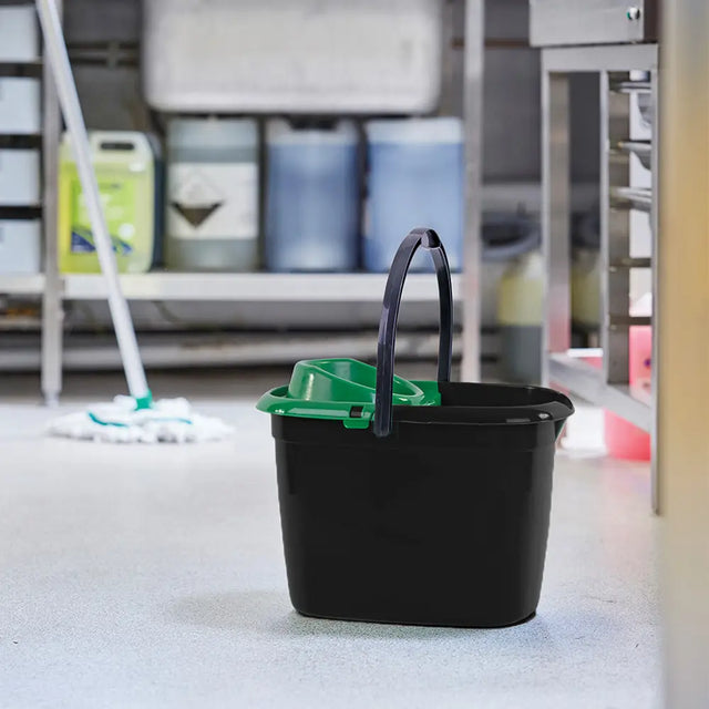Green 14 L Mop Bucket & Wringer