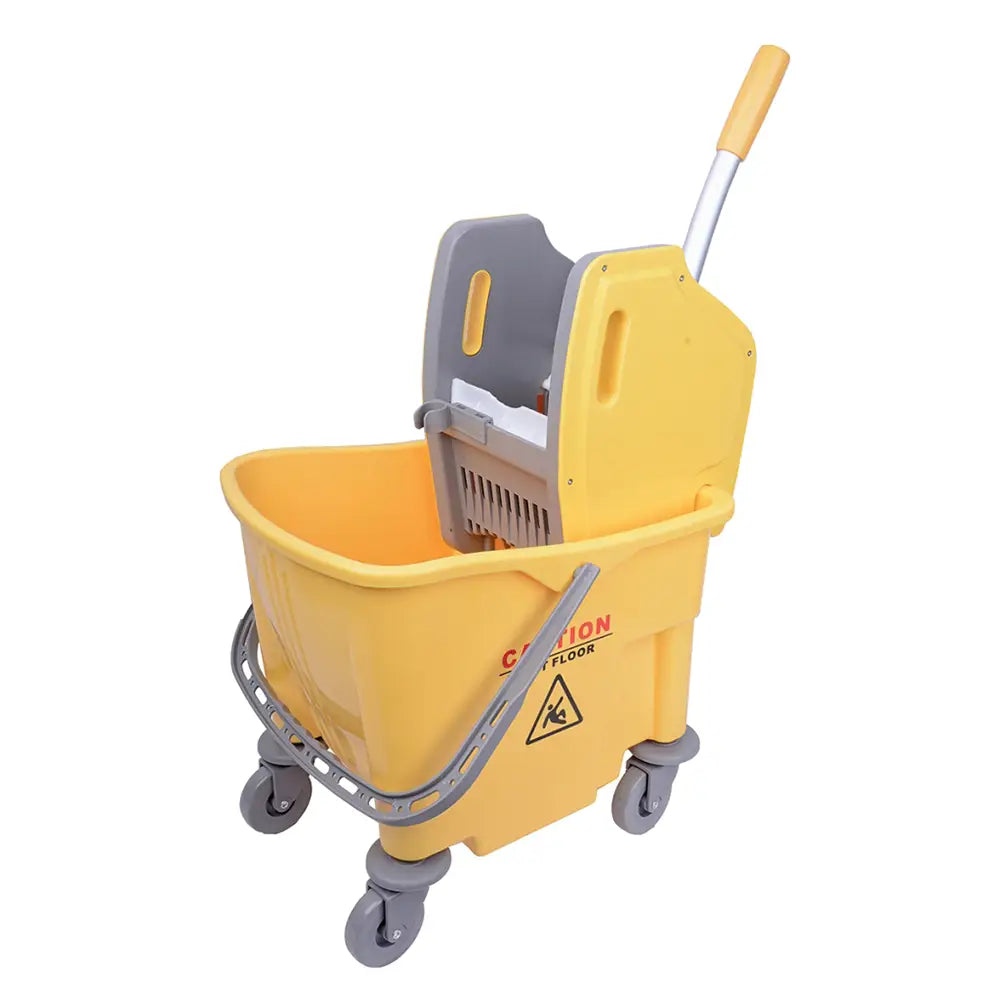 Yellow 25L Kentucky Wheeled Mop Bucket & Wringer