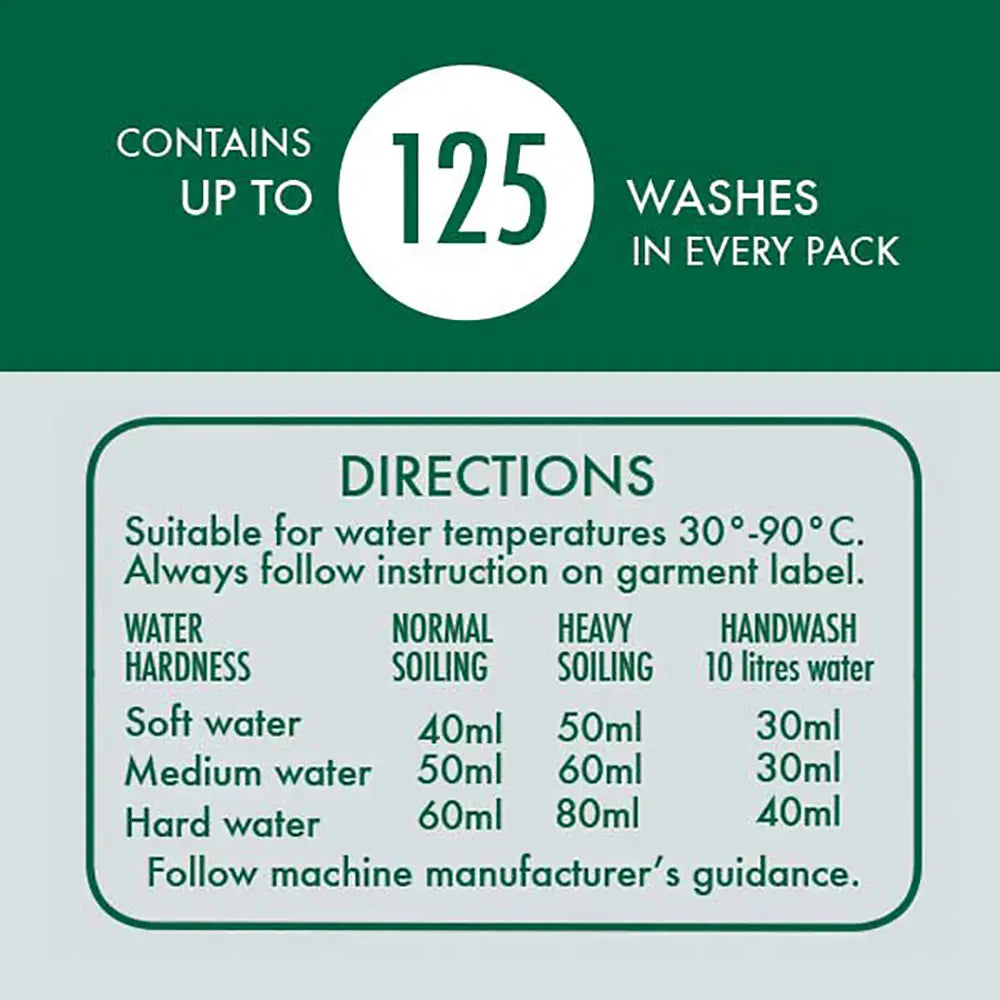 Bright Earth Non-Bio Laundry Liquid directions