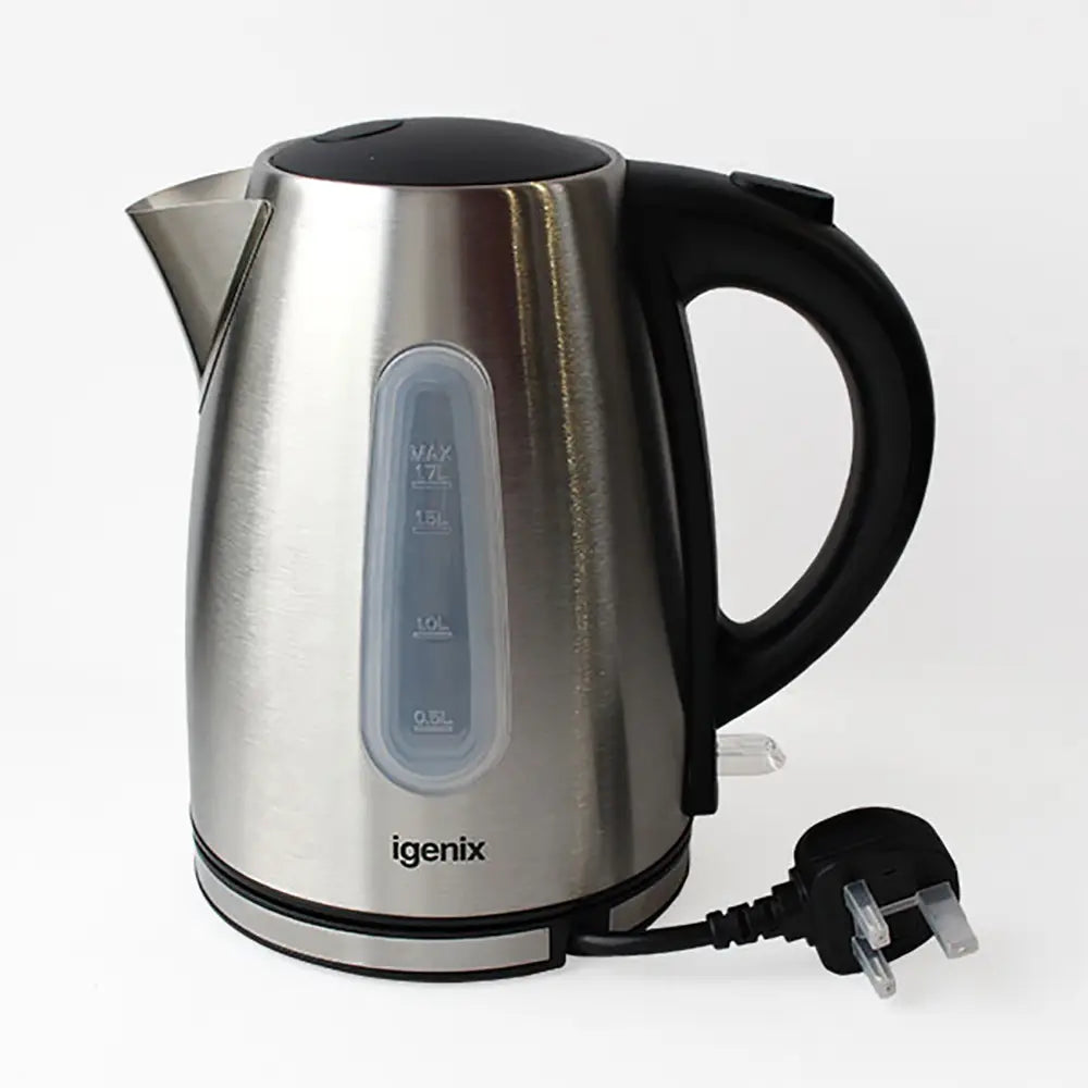 1.7 litre Igenix stainless steel cordless kettle
