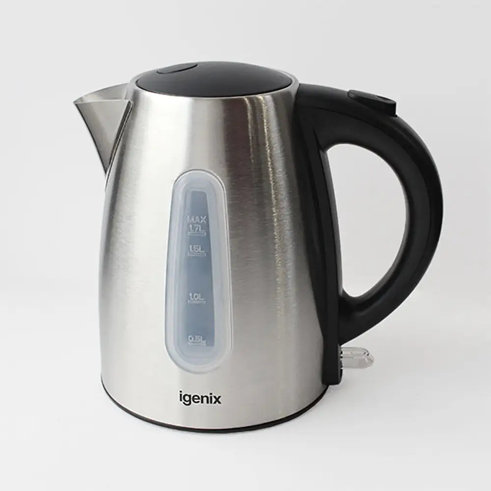 1.7 litre Igenix stainless steel cordless kettle