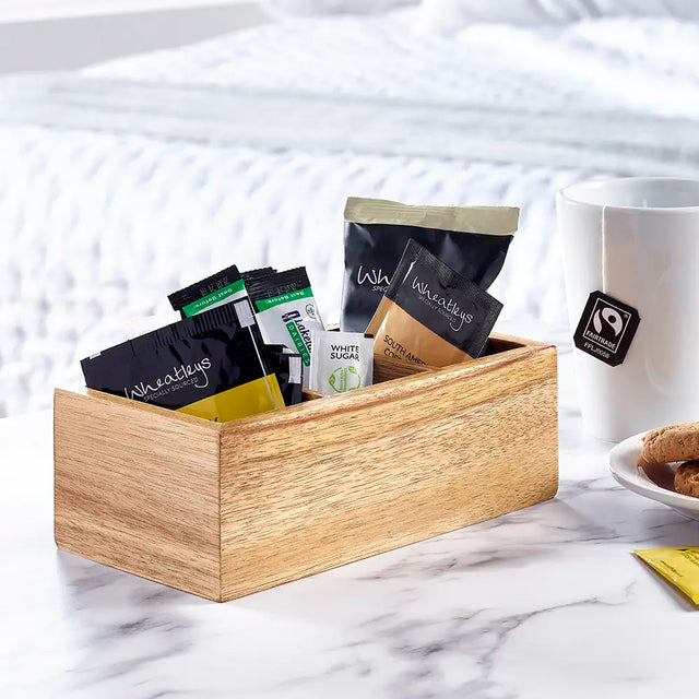 Acacia Refreshments Holder - Natural