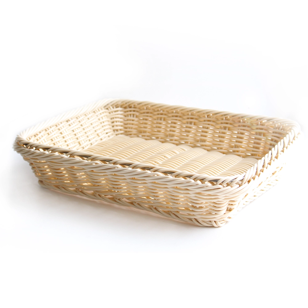 Empty Wickerware rattan display basket