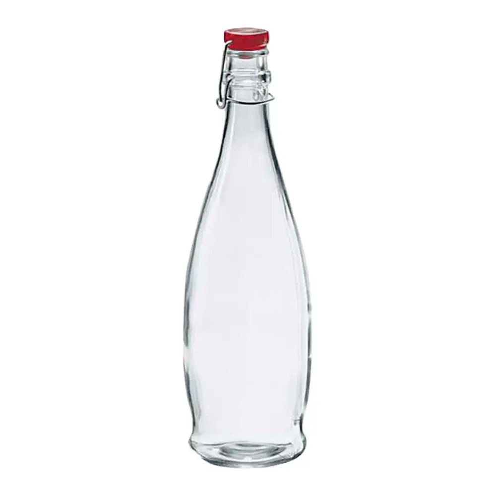 Glass Water Bottle 1L with ceramic stopper