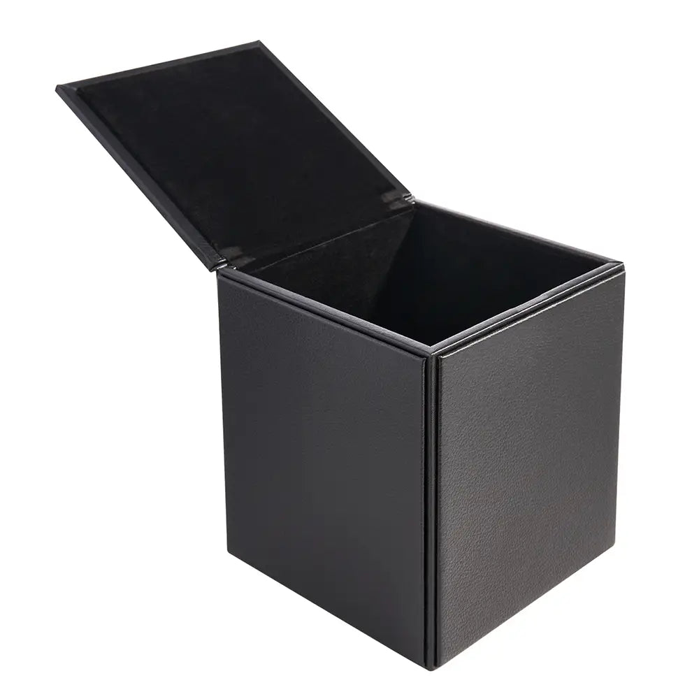 Faux Leather Cube Tissue Box Cover