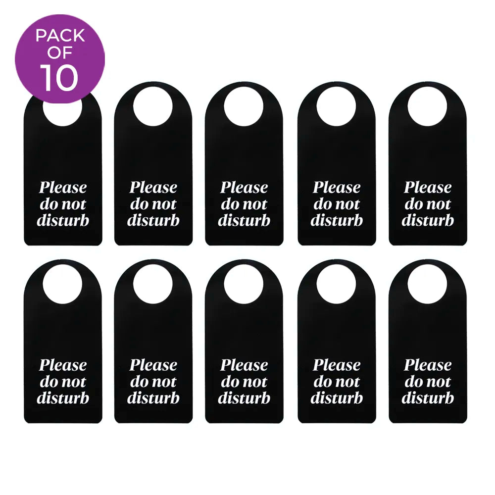 Pack of 10 Do Not Disturb Door Signs