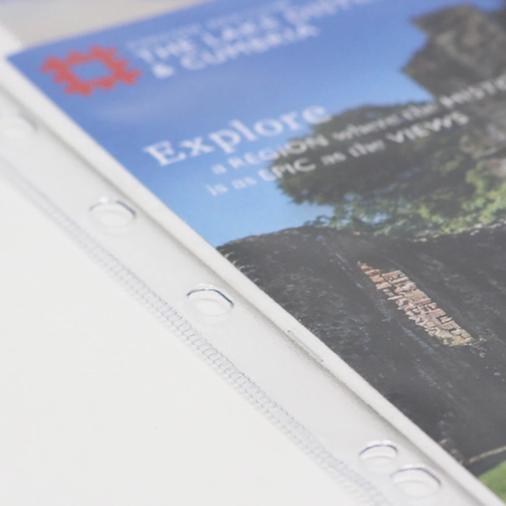 Punch holes for ring binders