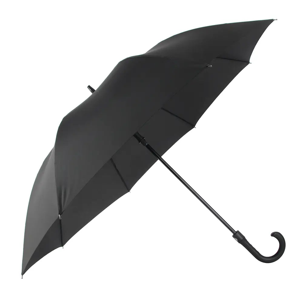 Wind Resistant Umbrella - Black - 118cm