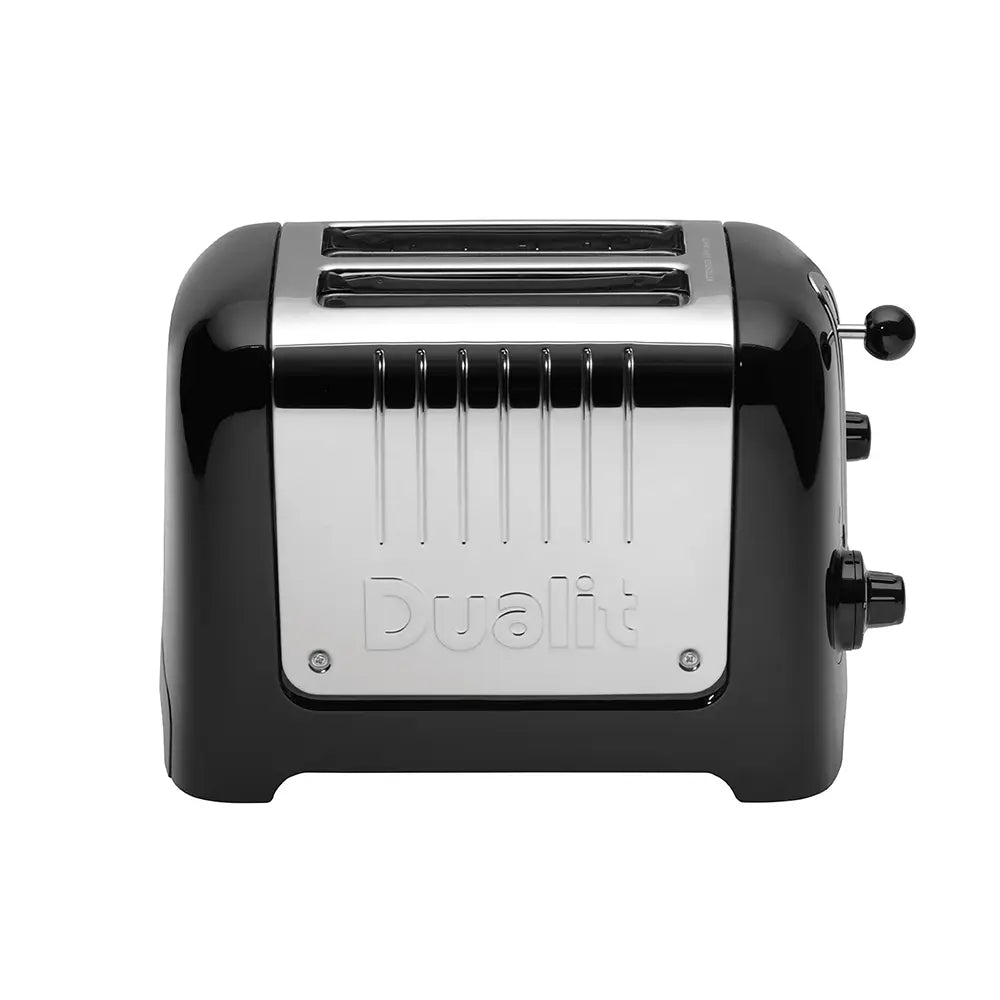 Dualit Lite 2 Slot Toaster black and sliver