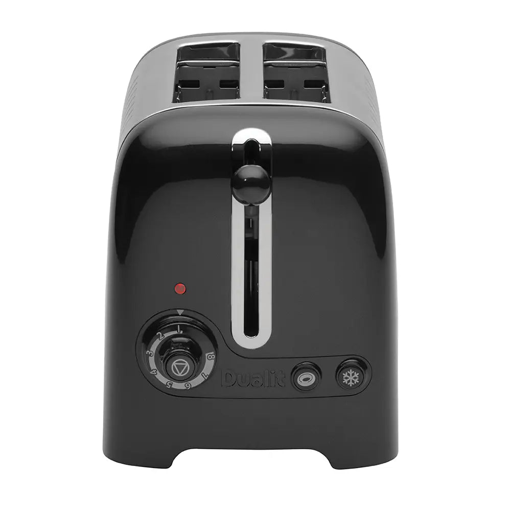 Dualit Lite 2 Slot Toaster black and sliver
