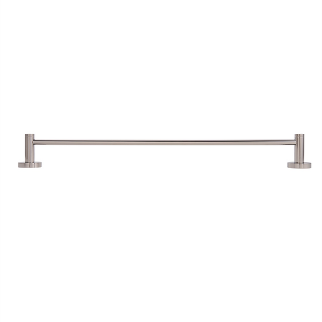 Metal towel rail on a white background