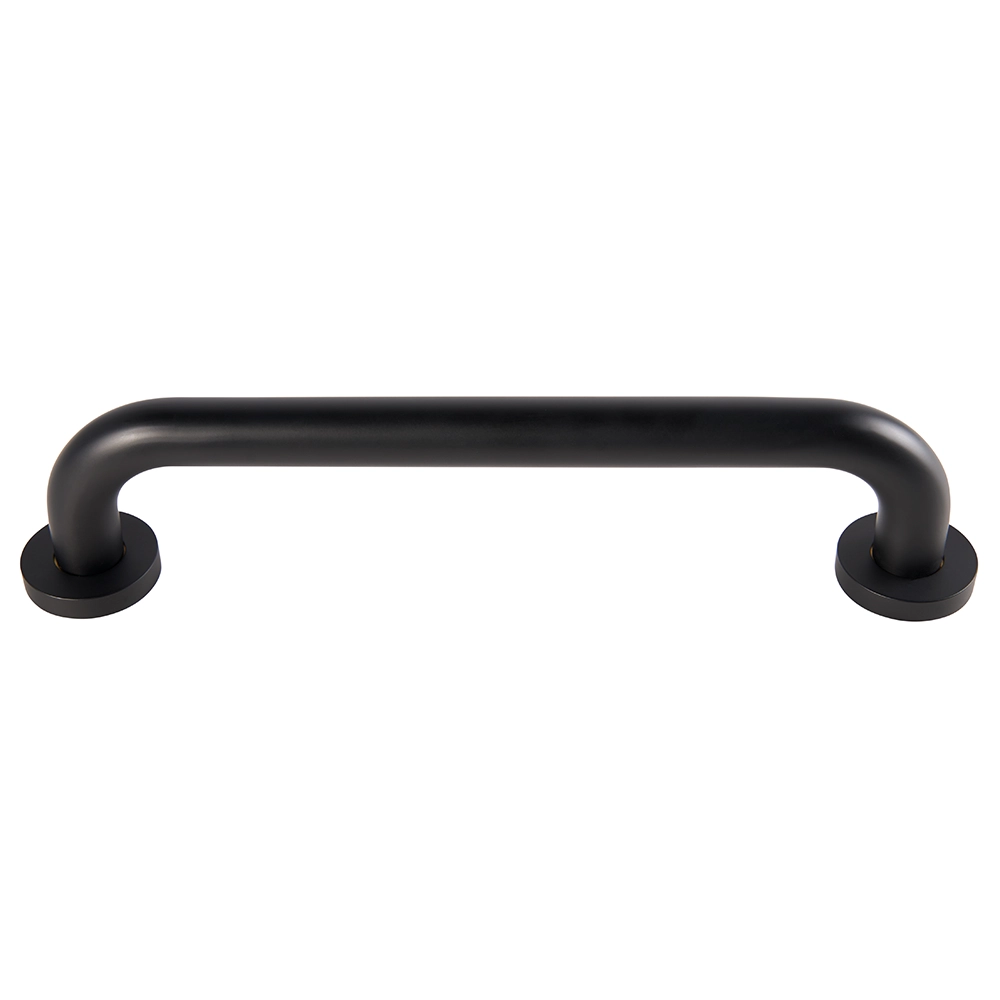 Black grab rail on a white background