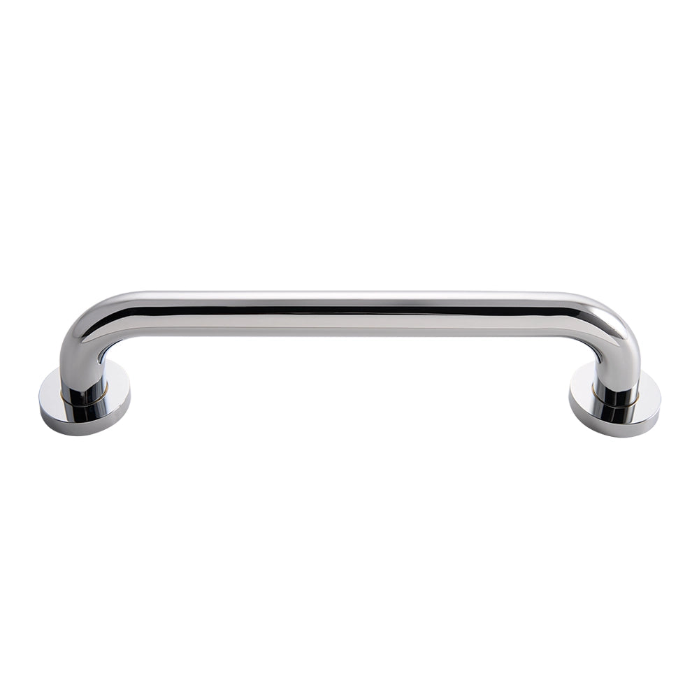 Chrome grab rail on a white background