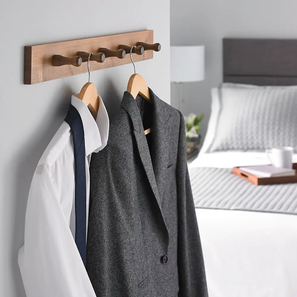 Non-Slip Light wood Wooden Hook Coat Hanger traditional wooden coat hangers with metal hooks are robust enough to hold heavy clothing items