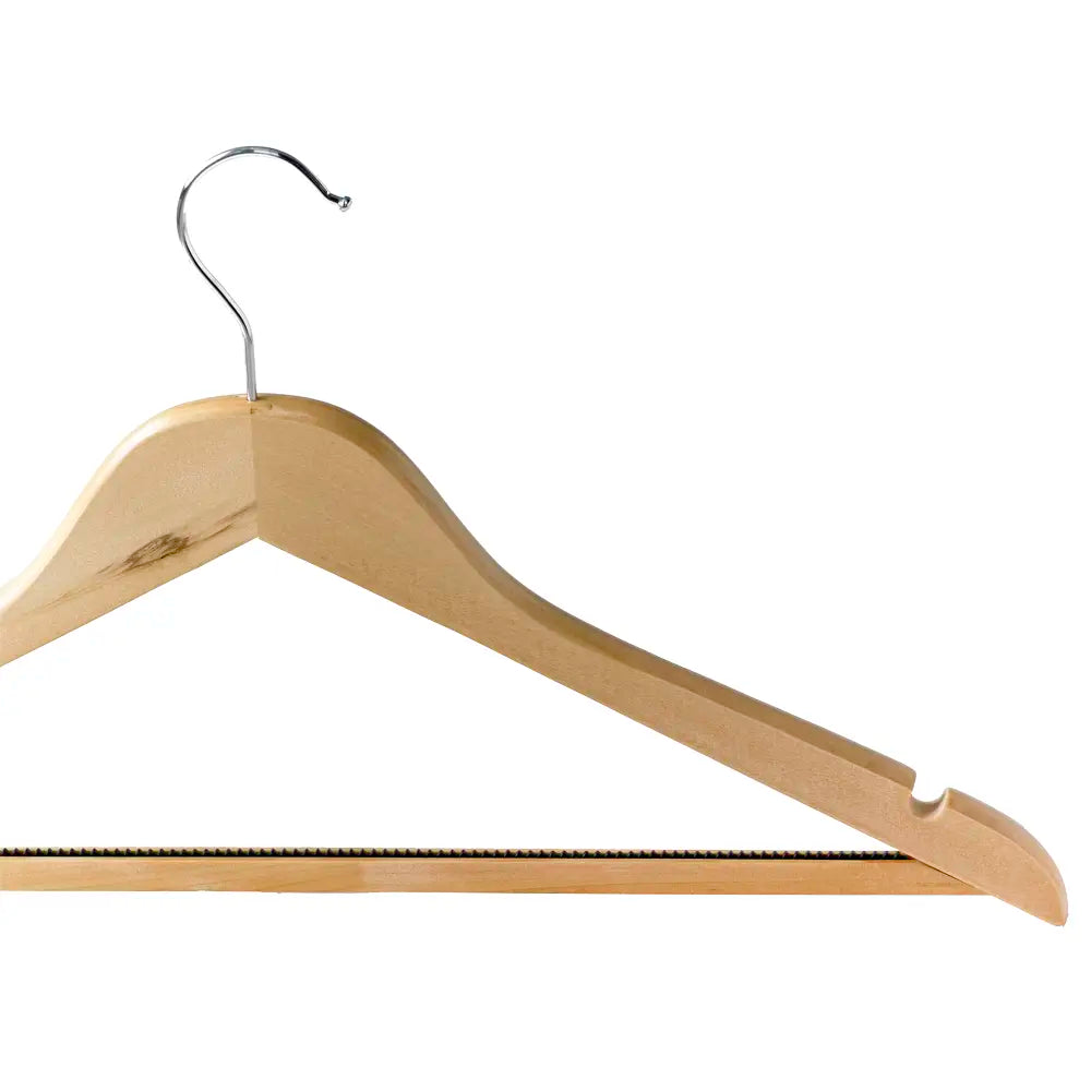 Non-Slip Light wood Wooden Hook Coat Hanger traditional wooden coat hangers with metal hooks are robust enough to hold heavy clothing items