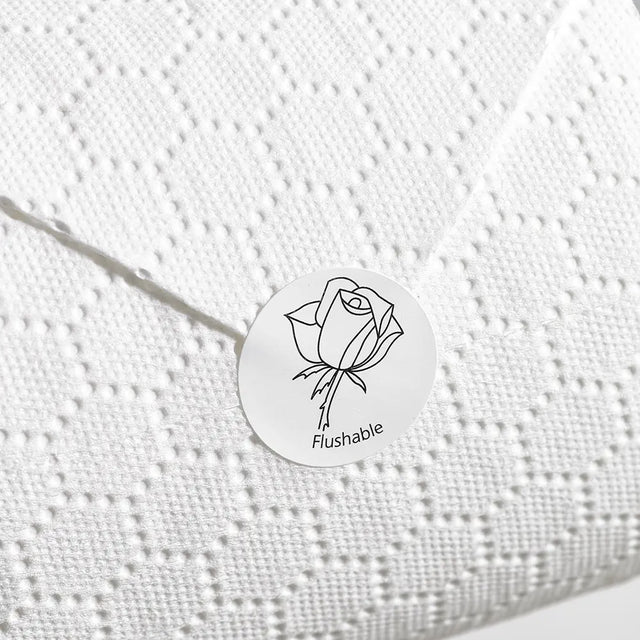 Rose toilet roll label