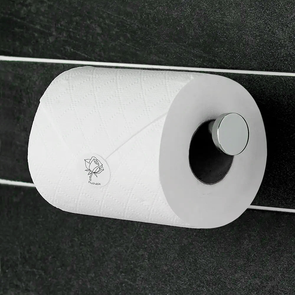 Rose toilet roll label