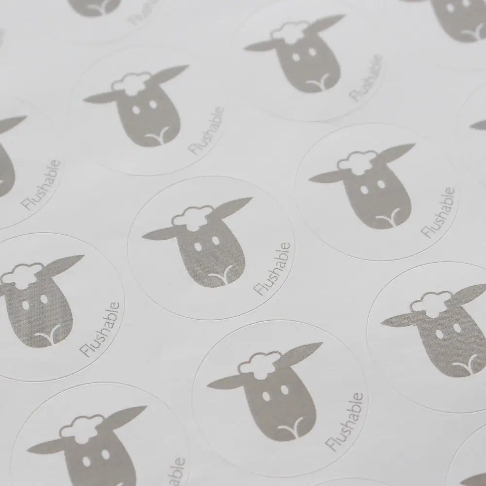 Sheep toilet roll label
