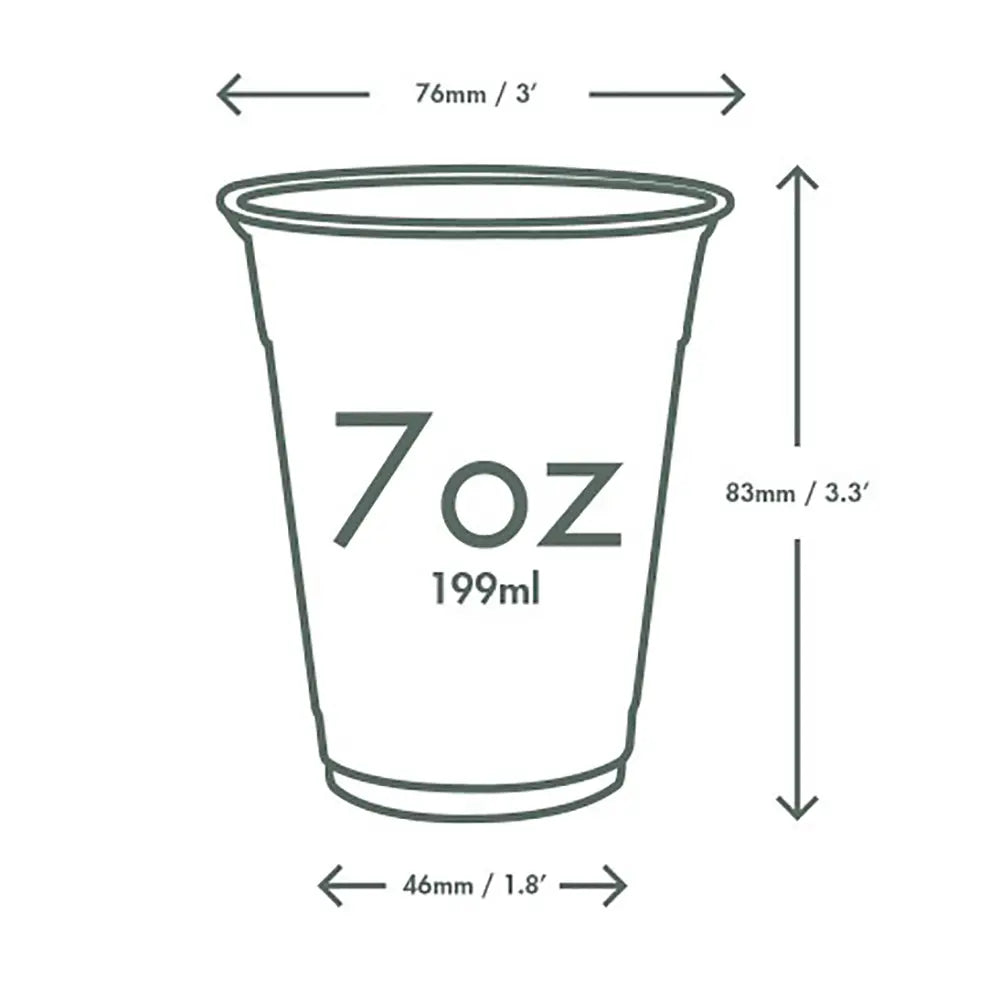 Vegware Plant-Based Tumbler 200ml
dimensions